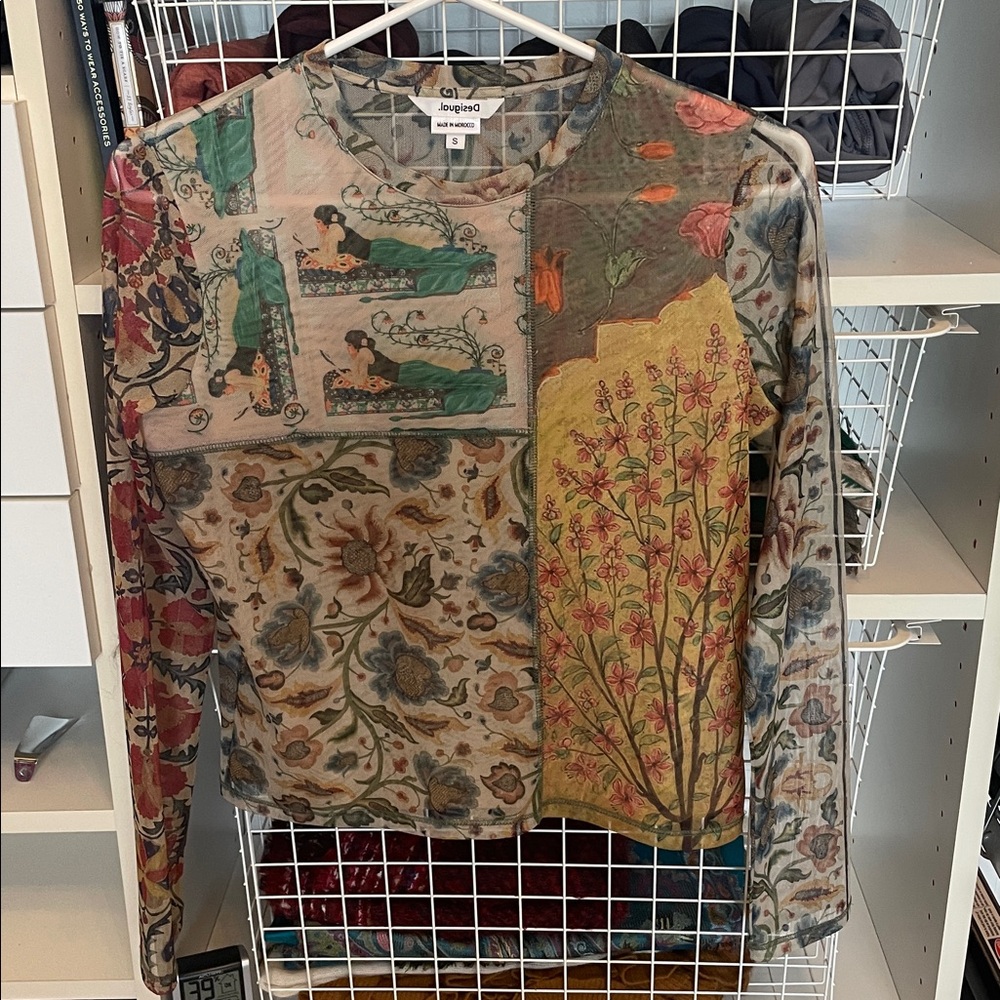 Desigual Artistic Multicolor Long Sleeve Top